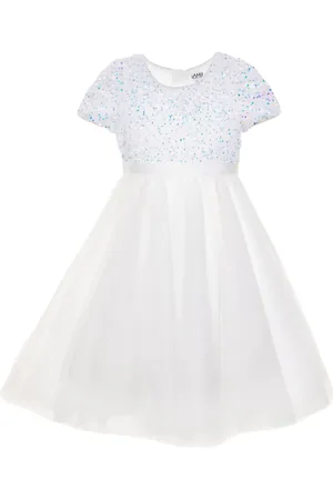 IAME Vestido corto bordado con lentejuelas