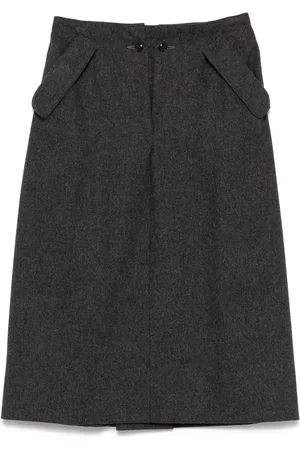 Giorgio Armani Falda corta de lana 1990