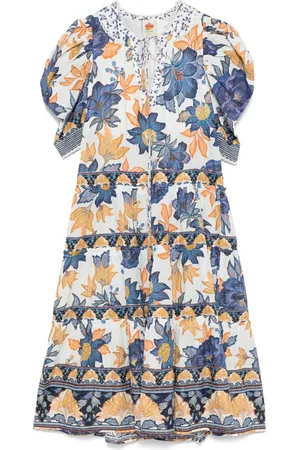 Farm Rio Vestido largo con estampado Summer Flowers
