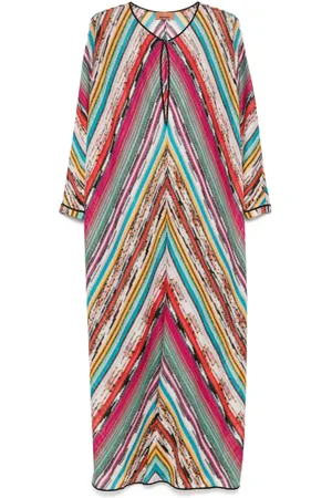 Missoni Vestido de playa con motivo chevron