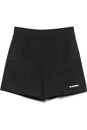 Jil Sander Shorts de playa con logo estampado
