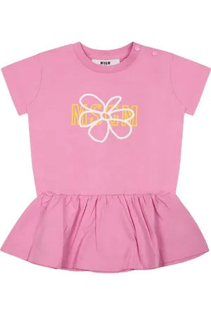 Msgm Vestido con logo estampado