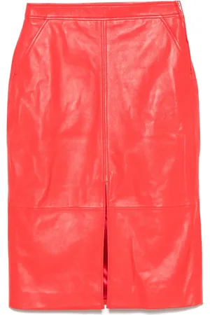 arma leder Falda midi Arkina