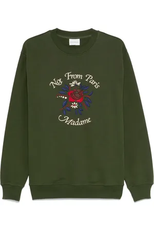 Drôle de Monsieur Sudadera Le Sweatshirt Slogan Fleur