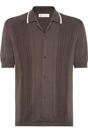 Brunello Cucinelli Playera tipo polo manga corta