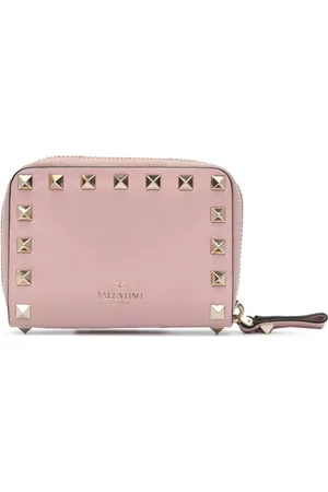 VALENTINO GARAVANI Cartera Leather Rockstud Zippy Wallet 2018-2024