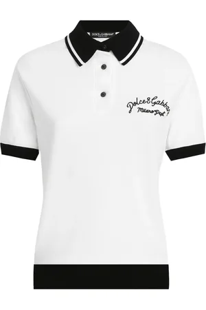 Dolce & Gabbana Playera tipo polo con logo bordado