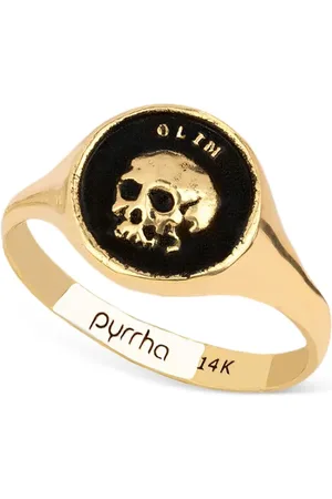 Pyrrha Anillo de sello What Once Was en oro amarillo de 14kt