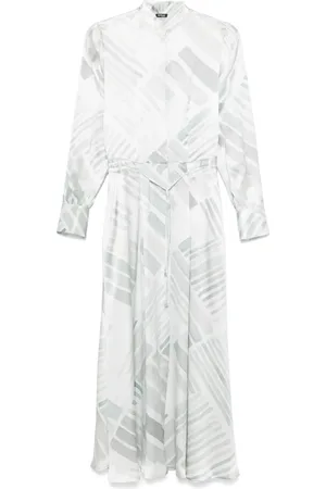 Kiton Vestido largo con estampado abstracto