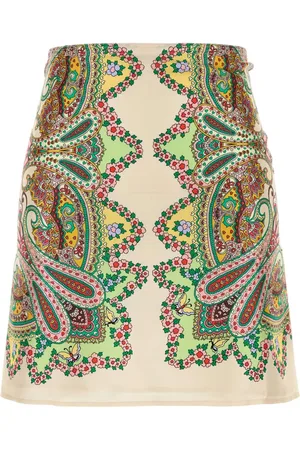 Etro Falda corta con estampado gráfico