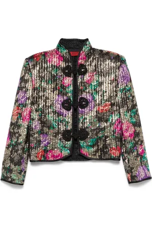 VALENTINO GARAVANI Chamarra con efecto brocado 1980