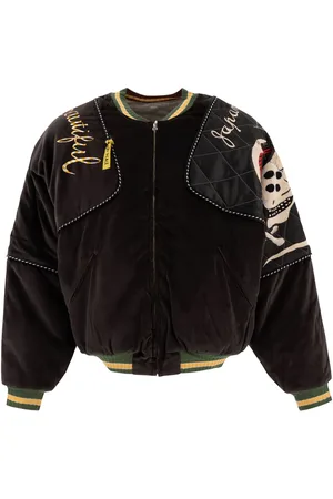 KAPITAL Chamarra bomber de terciopelo