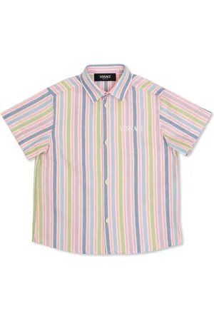 VERSACE Camisa con rayas estampadas