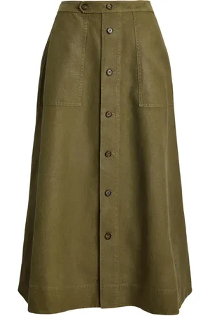 Ralph Lauren Falda midi con diseño acampanado