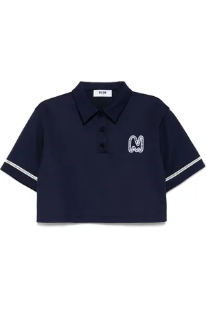 Msgm Playera tipo polo corta