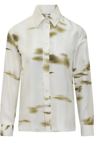 Salvatore Ferragamo Camisa manga larga con estampado floral