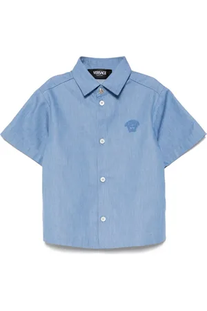 VERSACE Camisa de mezclilla Yarn Dyed