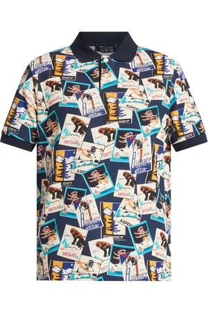 Billionaire Boys Club Playera tipo polo de piqué con estampado Ski