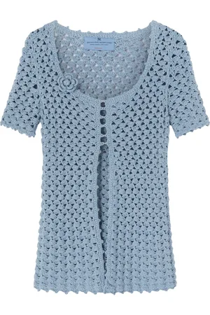 ERMANNO SCERVINO Cárdigan tejido de crochet