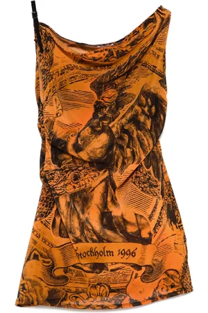 Acne Studios Vestido con estampado gráfico
