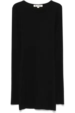 ÉTERNE Vestido corto con cuello redondo