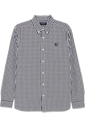 Fred Perry Camisa con motivo de cuadros gingham