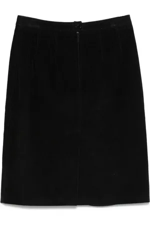 Burberry Falda midi de pana 1990
