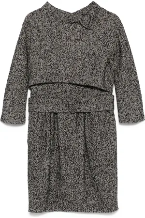 VALENTINO GARAVANI Vestido corto con efecto melange 2000