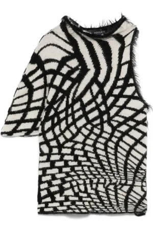 VERSACE Top con hombro descubierto 2000