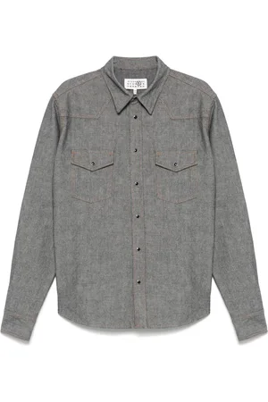 Maison Margiela Camisa de mezclilla con efecto lavado