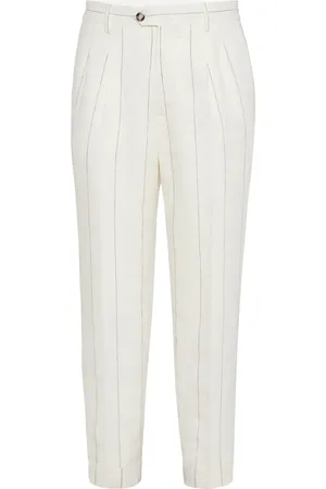 Brunello Cucinelli Pantalones a rayas