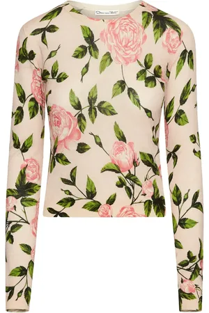 Oscar de la Renta Suéter con estampado English Rose