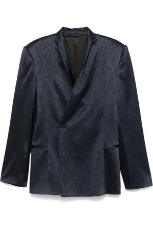 LGN LOUIS GABRIEL NOUCHI Blazer en jacquard con cuello drapeado