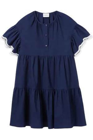 Claudie Pierlot Vestido corto con ribete en contraste