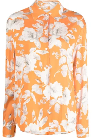 Erdem Camisa satinada con estampado floral