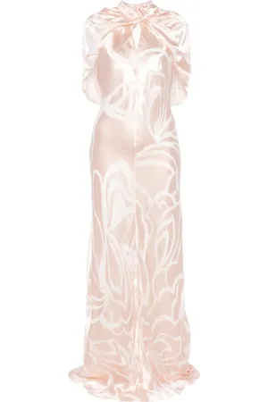 Alberta Ferretti Vestido largo de satén