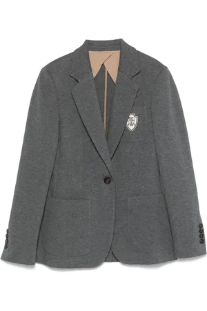 Brunello Cucinelli Blazer con detalle de distintivo