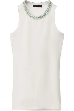 Fabiana Filippi Camiseta con cuello bordado