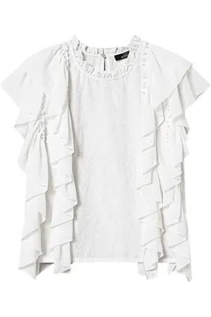 Twin-Set Blusa bordada con volantes