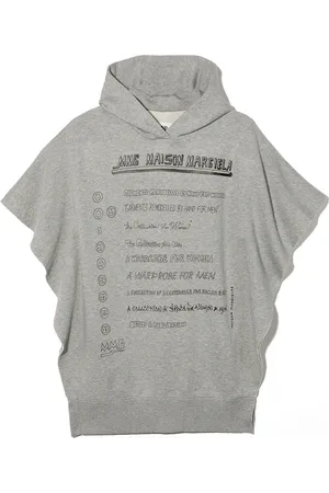 Maison Margiela Hoodie sin mangas con logo estampado