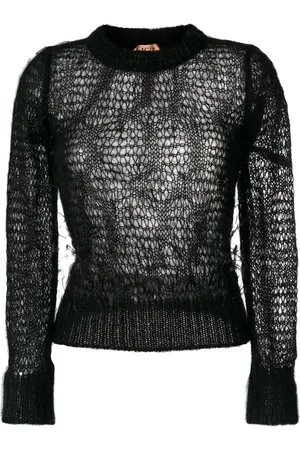Nº21 Open knit feather sweater