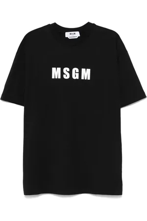 Msgm Playera con logo estampado