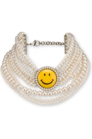 Moschino Collar con motivo Smiley