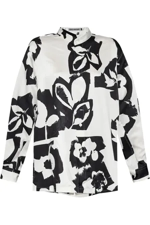 Issey Miyake Camisa con estampado floral