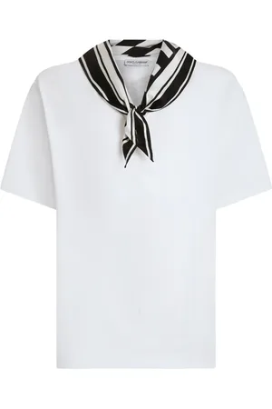 Dolce & Gabbana Playera con detalle de mascada