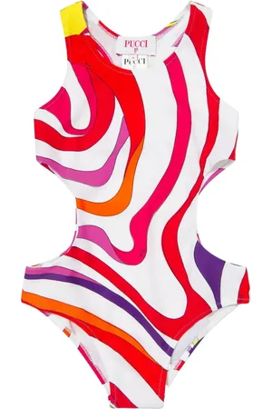 PUCCI Junior Traje de baño con estampado Iride