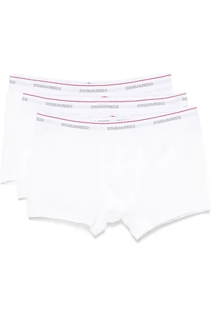 Dsquared2 Pack de tres bóxeres con logo en la pretina
