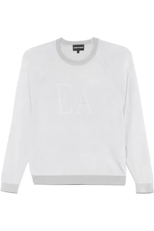 Emporio Armani Suéter con logo en jacquard