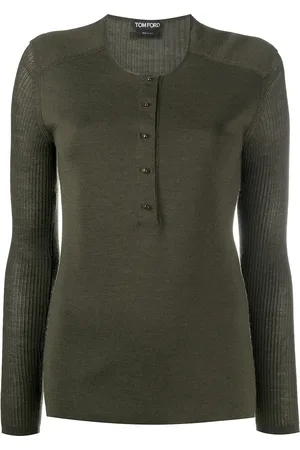 Tom Ford Top tejido con cuello henley