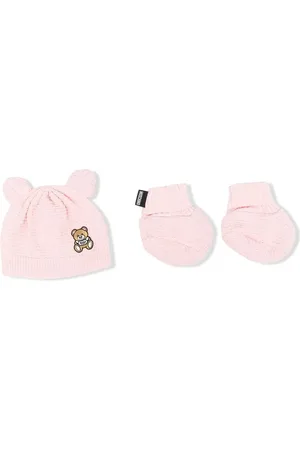Moschino Gorro tejido con parche del logo